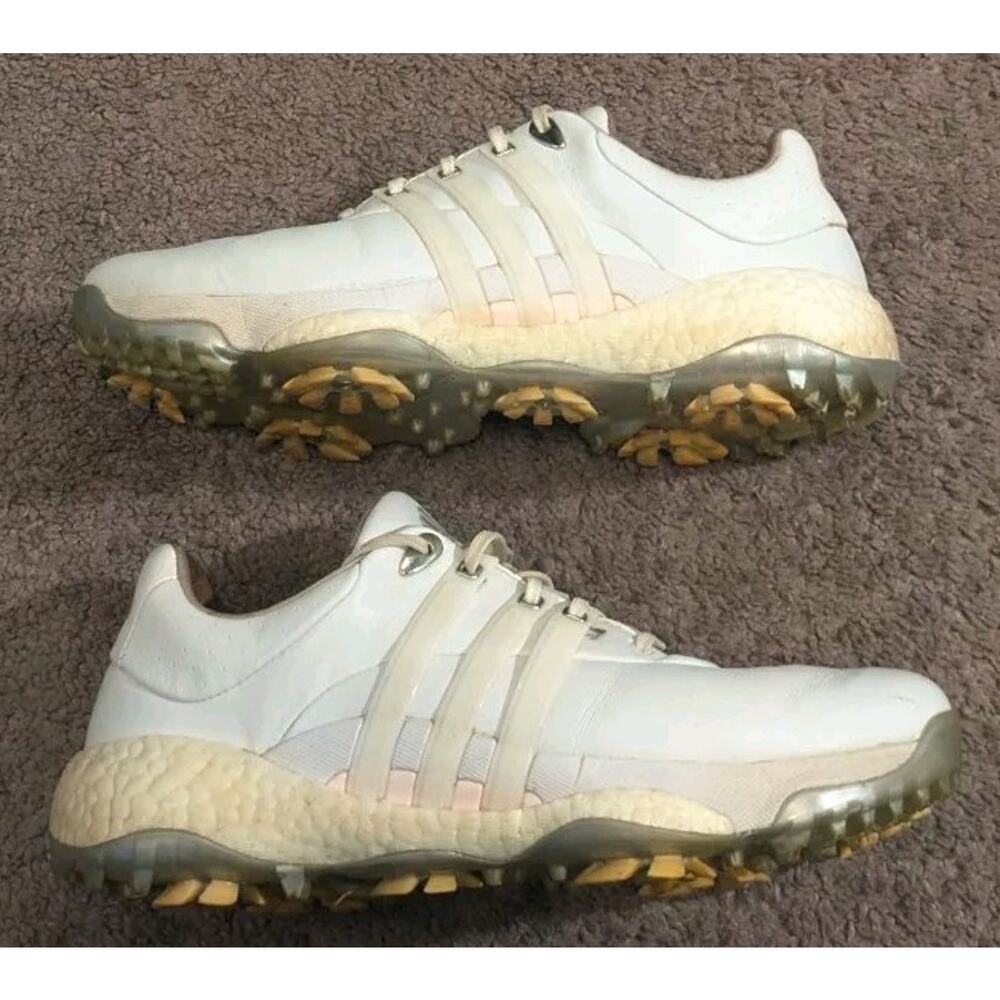 Adidas Tour360 24 Waterproof Leather Golf Shoes White GV9662 Women's 9.5